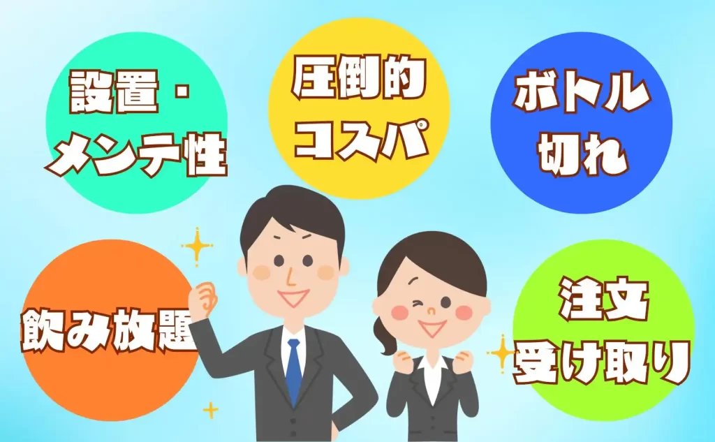 法人がアクアバンクウォーターサーバーを選ぶ5つの理由