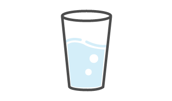 水素水の入ったコップ