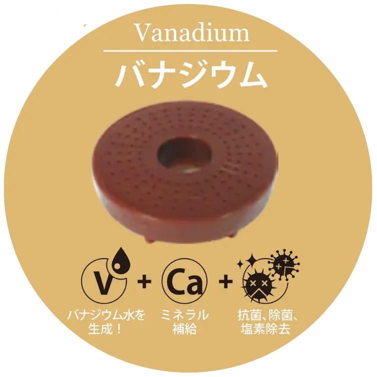 アクアバンクのバナジウムカートリッジ